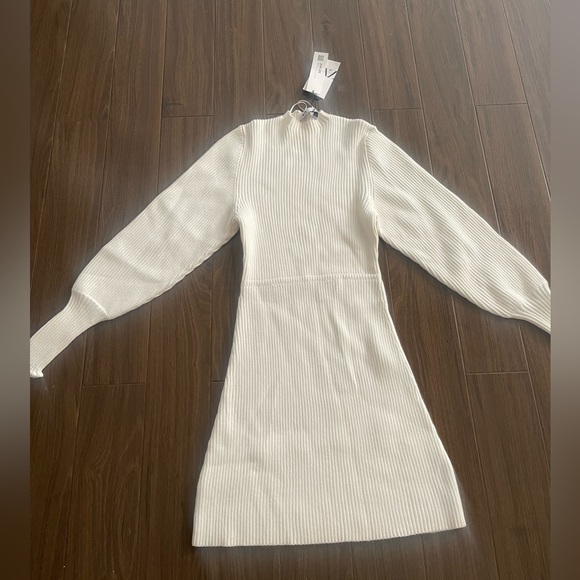 Zara Dresses Zara Cream Knitted Dress Poshmark — free download